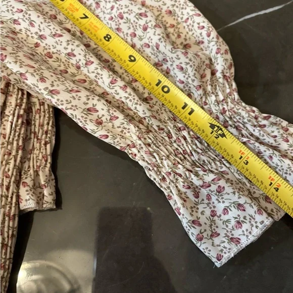 Blush Womens Cottagecore Smocked Floral Mini Dress Size Small Coquette Fairycore - Picture 14 of 15